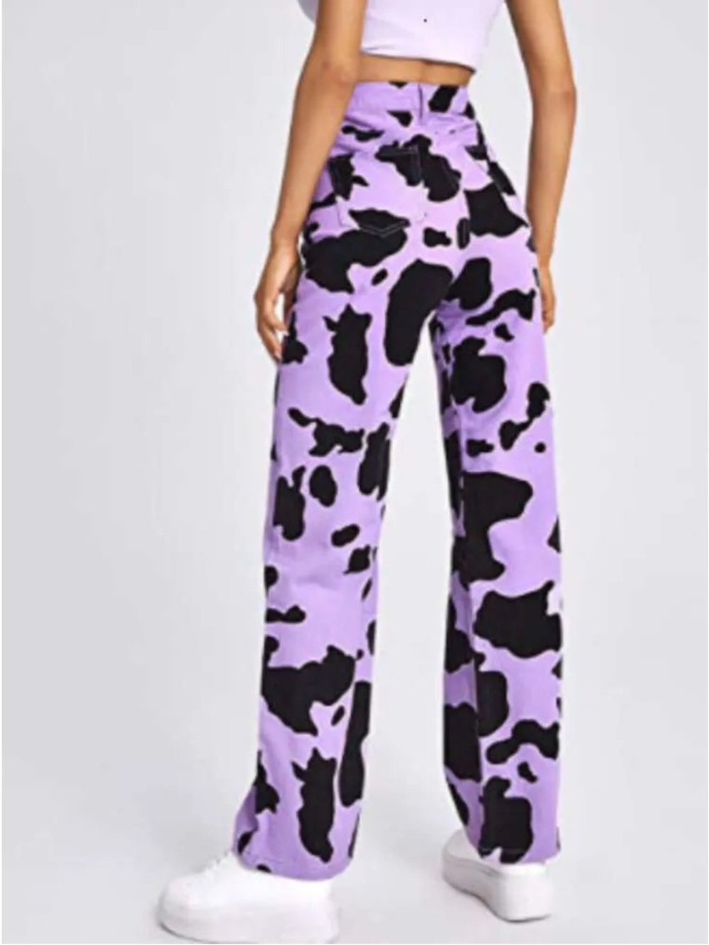 MACHINE Cow-Print Wide Leg Pants